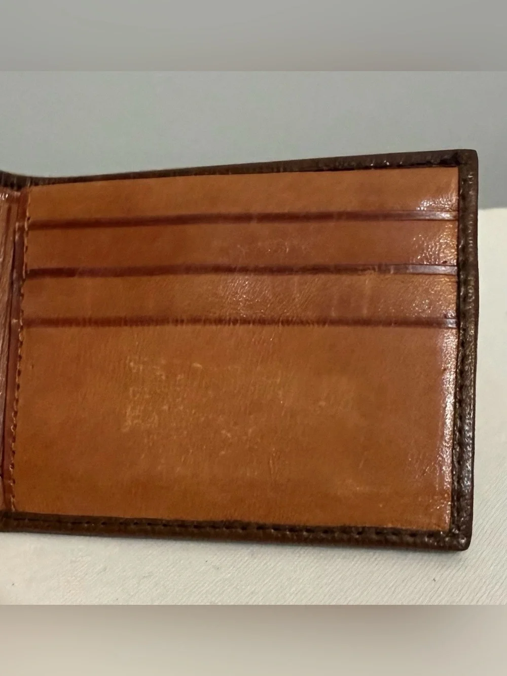 Hair on Hide Leather Embossed Medallion Bi-fold Wallet Multicolor